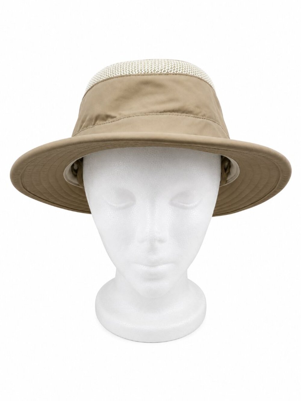 TILLEY Endurables Airflo Brim Hat Sun Bucket 7 1/2" Large Nylon Mesh LTM5 Tan